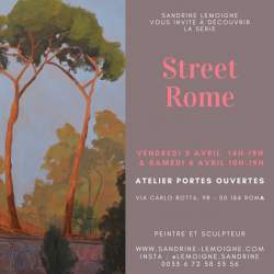 Atelier Portes Ouvertes : Street Rome par Sandrine Lemoigne